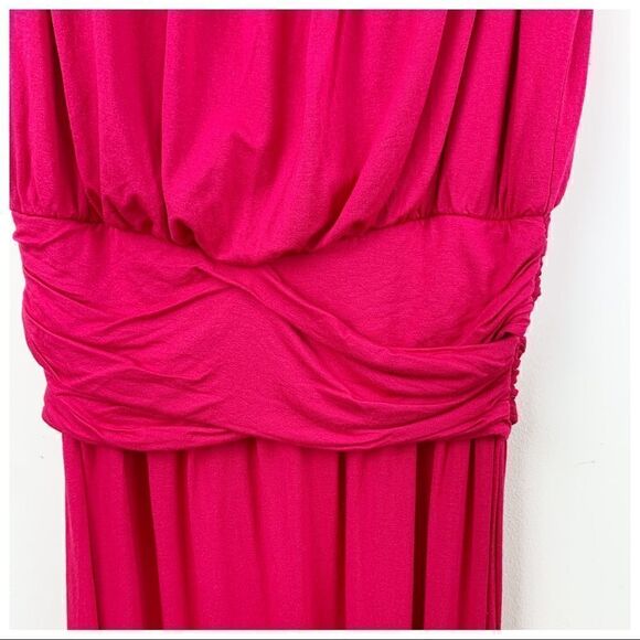Max Studio Jersey Maxi Dress Pink/Red Sleeveless Sz M - Picture 5 of 10
